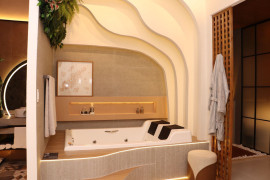 BANHEIRA IMPERIA DUPLA C/HIDRO EM ACR�LICO BRANCO MONDIALLE