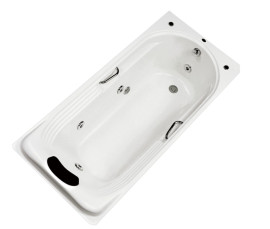   BANHEIRA  ASCOLI MASTER INDIVIDUAL C/HIDRO EM ACR�LICO BRANCO MONDIALLE