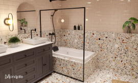  BANHEIRA  ASCOLI  INDIVIDUAL  C/HIDRO  EM ACR�LICO BRANCO MONDIALLE