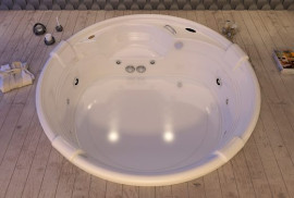 BANHEIRA CORTINA JACUZZI  C/ AQUECEDOR S/ CASCATA