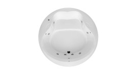  BANHEIRA  CATANIA  DUPLA C/HIDRO EM  GEL COAT  BRANCO MONDIALLE